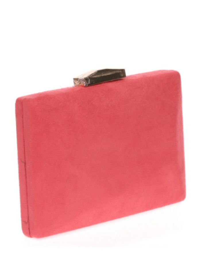 Coral pink clutch discount bag