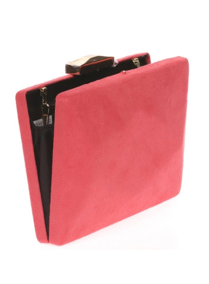 Bolso de antelina con cierre metalizado dorado Lauren Lynn London Accessories - 7