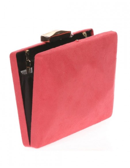 Bolso de antelina con cierre metalizado dorado Lauren Lynn London Accessories - 7  Bolso de antelina con cierre metalizado dorado Lauren Lynn London Accessories - 7