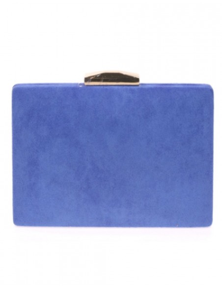 Suede handbag with golden metallic clasp Lauren Lynn London Accessories - 4  Suede handbag with golden metallic clasp Lauren Lynn London Accessories - 4