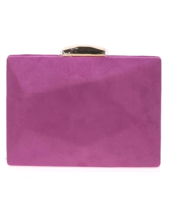 Bolso de antelina con cierre metalizado dorado Lauren Lynn London Accessories - 3 