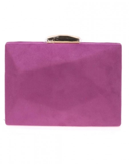 Bolso de antelina con cierre metalizado dorado Lauren Lynn London Accessories - 3  Bolso de antelina con cierre metalizado dorado Lauren Lynn London Accessories - 3