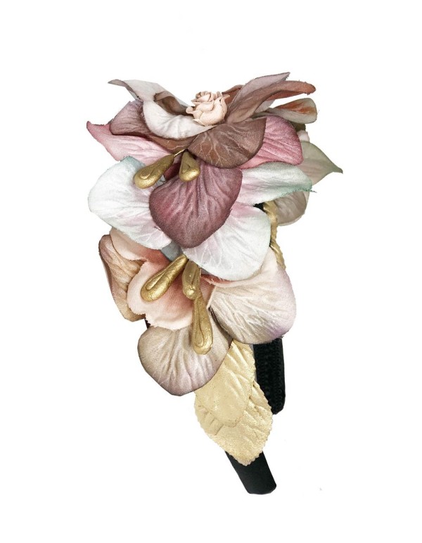 Hand painted flower headband Carmen Fernández Complementos - 2