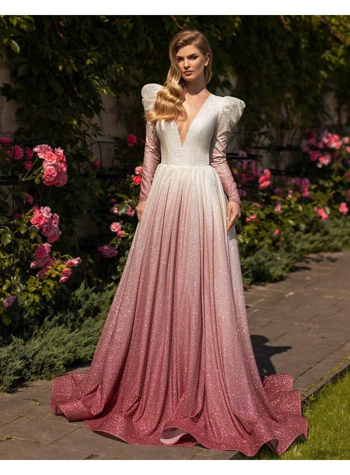Wedding dress in degraded shiny fabric Ricca Sposa - 1 