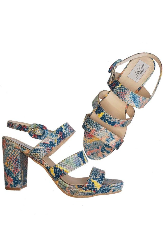 Multicoloured snakeskin party shoes Lupe Ramos - 1 