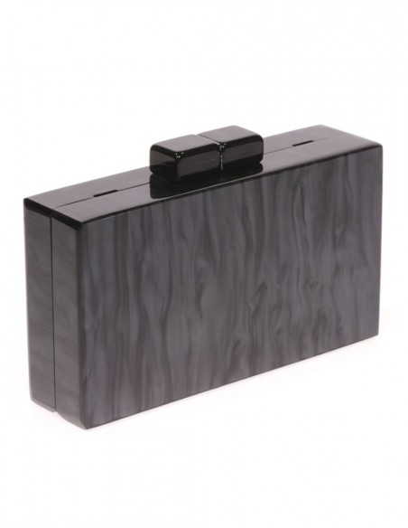 Pearly black clutch handbag Lauren Lynn London Accessories - 1 