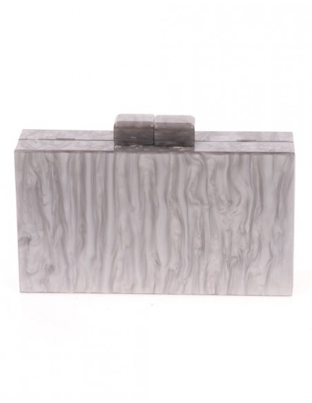 Pearly grey clutch bag-1 Pearly grey clutch bag-1