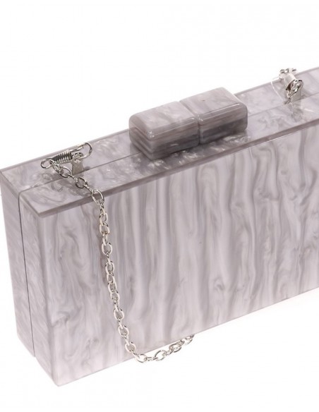 Pearly grey clutch bag Pearly grey clutch bag