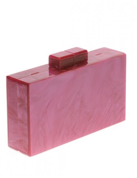 Fuchsia pearlized clutch bag-1 Fuchsia pearlized clutch bag-1