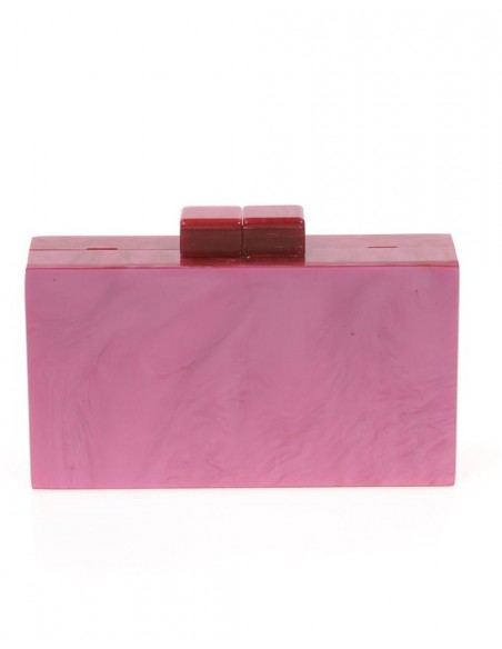 Bolso de fiesta nacarado fucsia Bolso de fiesta nacarado fucsia