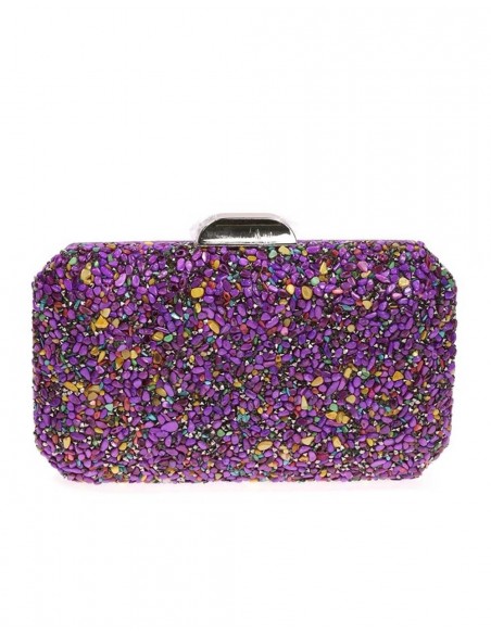 Bolso de fiesta de pedrería octogonal Lauren Lynn London Accessories - 8  Bolso de fiesta de pedrería octogonal Lauren Lynn London Accessories - 8