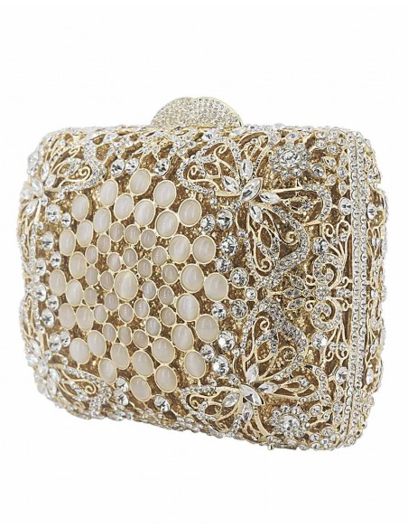 Jewellery clutch bag made with Swarovski crystals and butterflies Lauren Lynn London Accessories - 2  Jewellery clutch bag made with Swarovski crystals and butterflies Lauren Lynn London Accessories - 2