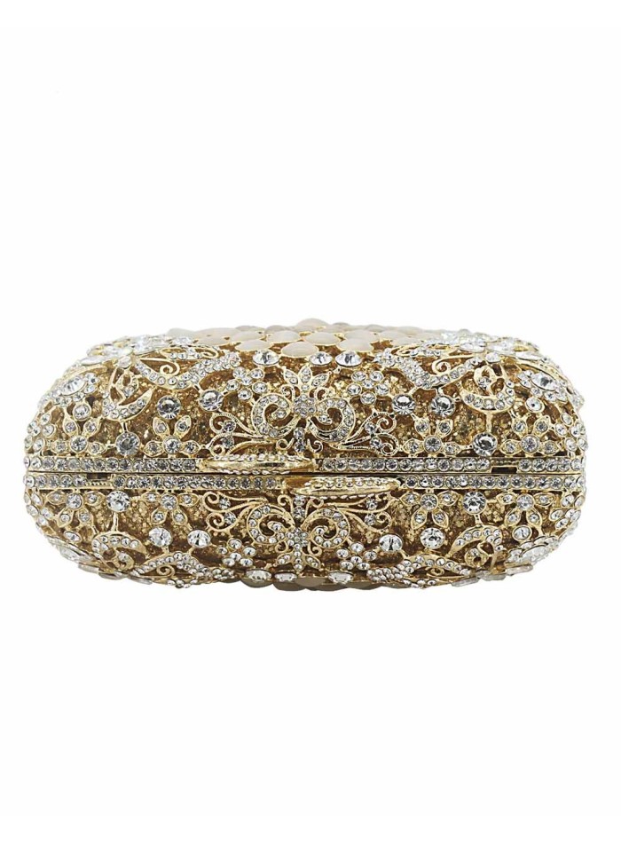 Bolso joya realizado con cristal de Swarovski y mariposas Lauren Lynn London Accessories - 3