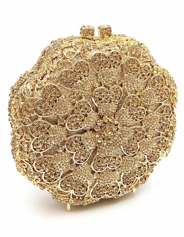 Clutch joya en forma de flor con cristales Lauren Lynn London Accessories - 2