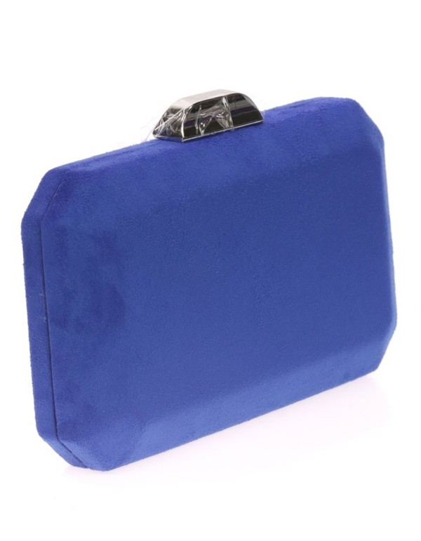 Bolso de antelina octogonal con cierre metalizado Lauren Lynn London Accessories - 12 2
