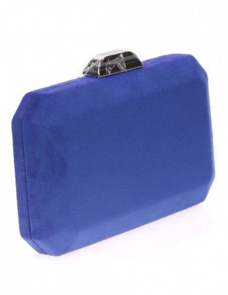 Bolso de antelina octogonal con cierre metalizado Lauren Lynn London Accessories - 1 