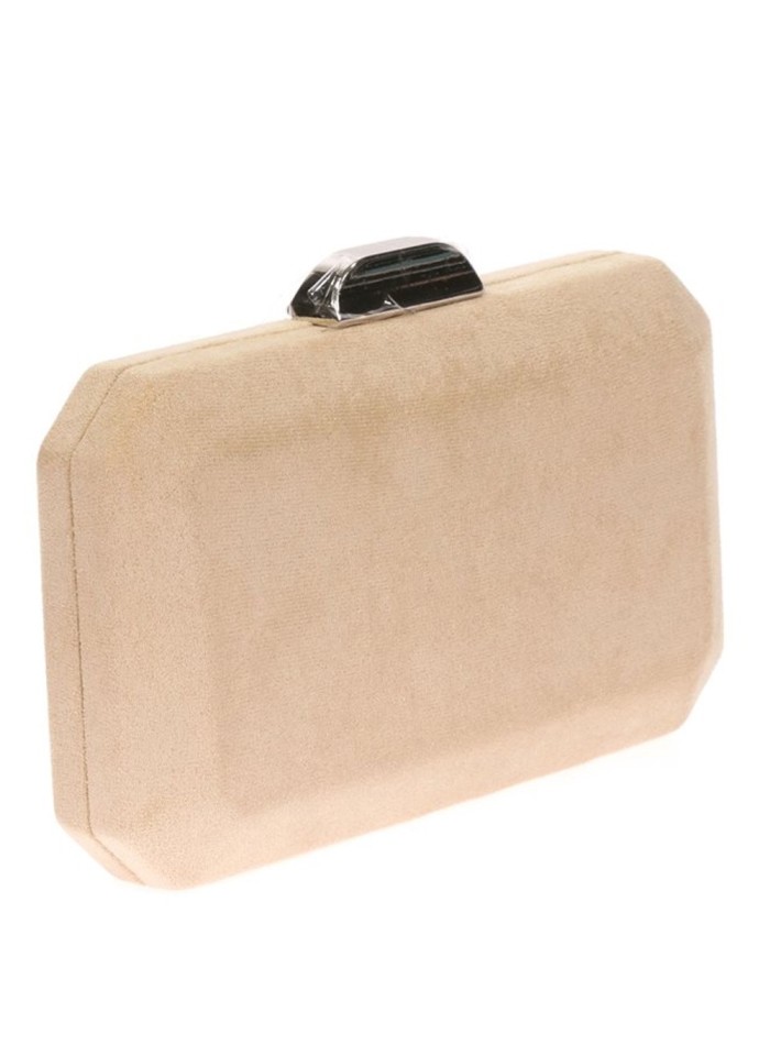 Bolso de antelina octogonal con cierre metalizado Lauren Lynn London Accessories - 7
