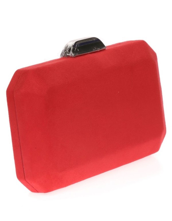 Bolso de antelina octogonal con cierre metalizado Lauren Lynn London Accessories - 18 