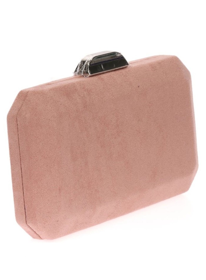 Bolso de antelina octogonal con cierre metalizado Lauren Lynn London Accessories - 21