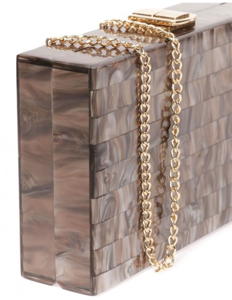 Bolso de fiesta nacarado rectangular - varios colores Lauren Lynn London Accessories - 6 