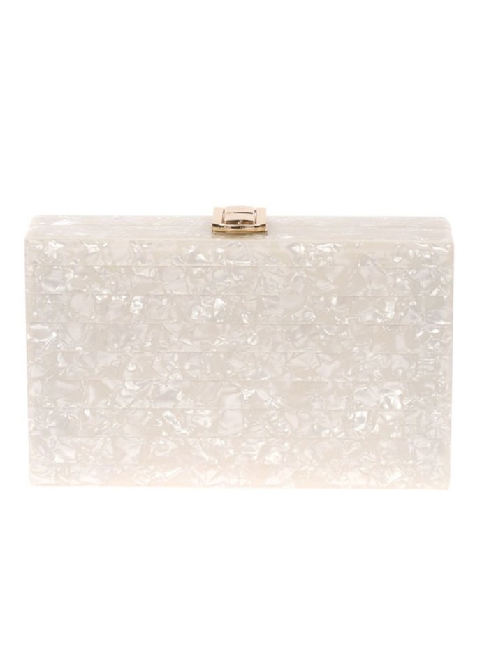 Pearly pastel clutch bag - various colous Lauren Lynn London Accessories - 1 