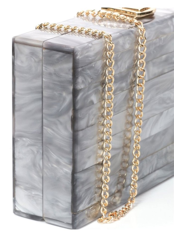 Bolso de fiesta nacarado rectangular - varios colores Lauren Lynn London Accessories - 15