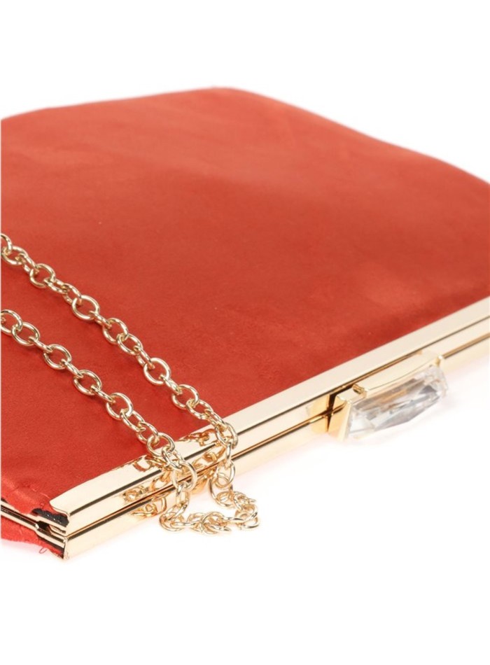 Suede party clutch with rhinestone fastening Lauren Lynn London Accessories - 20