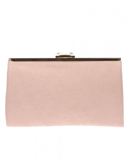 Cartera de fiesta antelina y cierre pedrería Lauren Lynn London Accessories - 31 