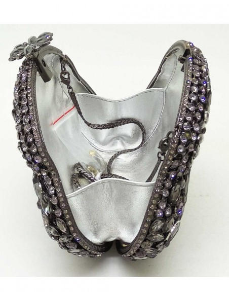 Jeweled clutch bag in the shape of an antique purse-3 Jeweled clutch bag in the shape of an antique purse-3