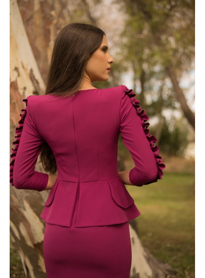 Robe De Soirée BCBGMAXAZRIA Noir Péplum - Taille M, Neuf Avec étiquettes, Style Classique Club