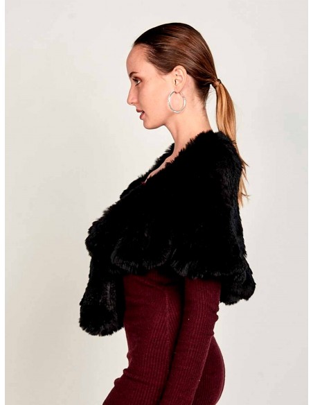 Estola pelo de conejo larga - varios colores Lauren Lynn London Accessories - 3