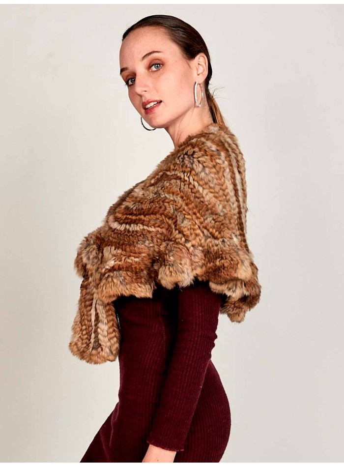 Estola pelo de conejo larga - varios colores Lauren Lynn London Accessories - 6