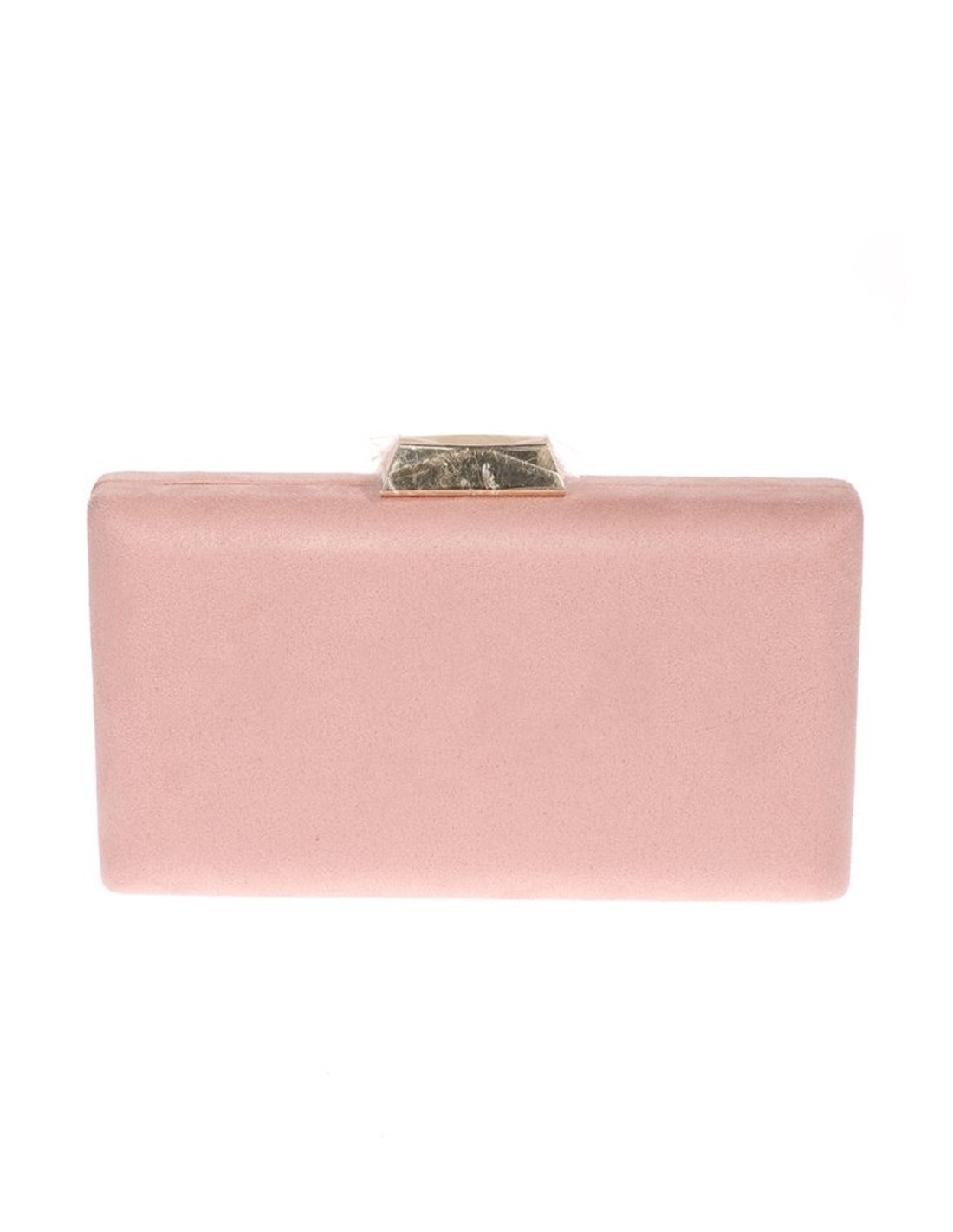 suede clutch bag in baby pink perfect for wedding guest | INVITADISIMA