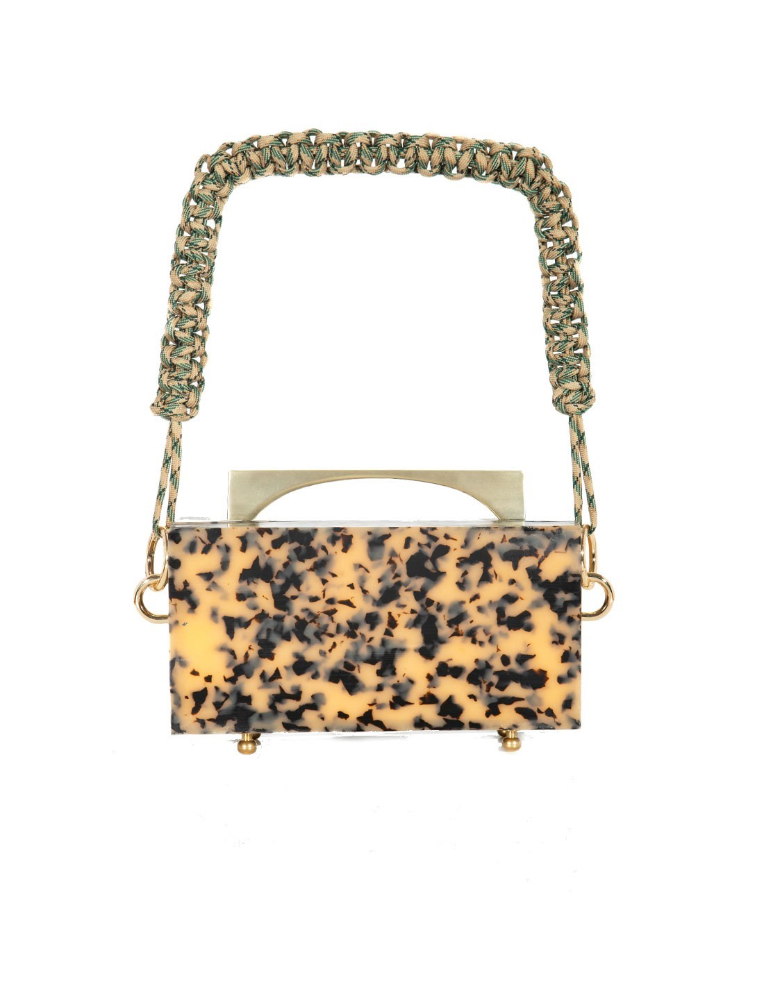 Rectangular leopard print clutch bag | INVITADISIMA