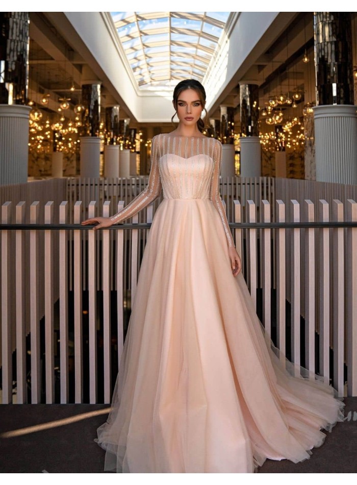 Champagne mother of the bride dress | 2112M5400 | By Terani