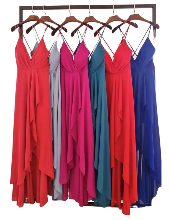 Vestido de fiesta largo con falda de volante Lauren Lynn London - 6 