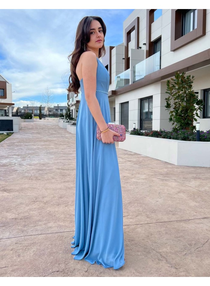 Long party dress with rhinestone detailing Lauren Lynn London - 4