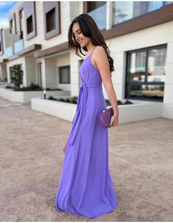Vestido de fiesta largo con detalle de lazada Lauren Lynn London - 1