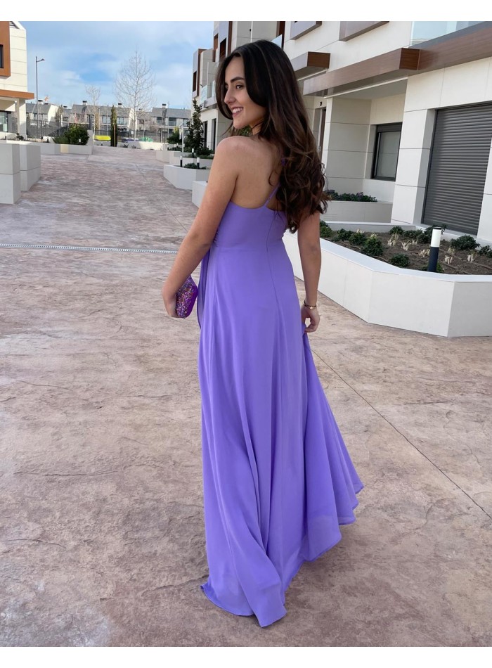 Vestido de fiesta largo con detalle de lazada Lauren Lynn London - 6