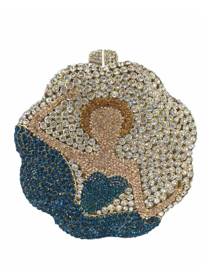Jeweled party bag with ballerina detail Lauren Lynn London Accessories - 1 