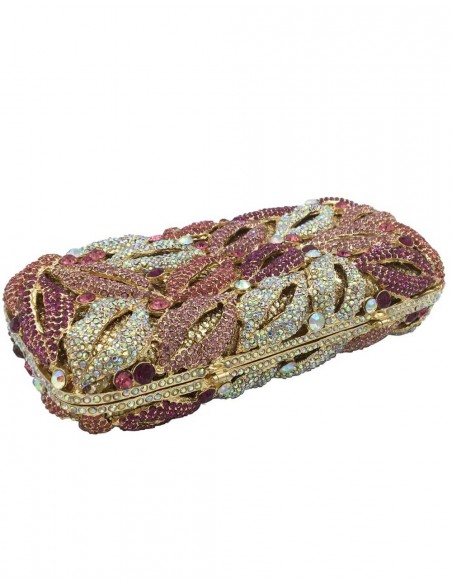 Bolso de mano joya rectangular con besos Lauren Lynn London Accessories - 3  Bolso de mano joya rectangular con besos Lauren Lynn London Accessories - 3