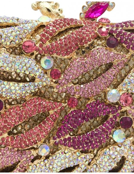 Bolso de mano joya rectangular con besos Lauren Lynn London Accessories - 4  Bolso de mano joya rectangular con besos Lauren Lynn London Accessories - 4