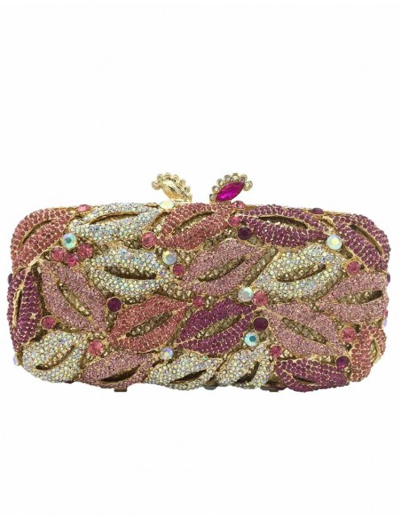 Bolso de mano joya rectangular con besos Lauren Lynn London Accessories - 1  Bolso de mano joya rectangular con besos Lauren Lynn London Accessories - 1