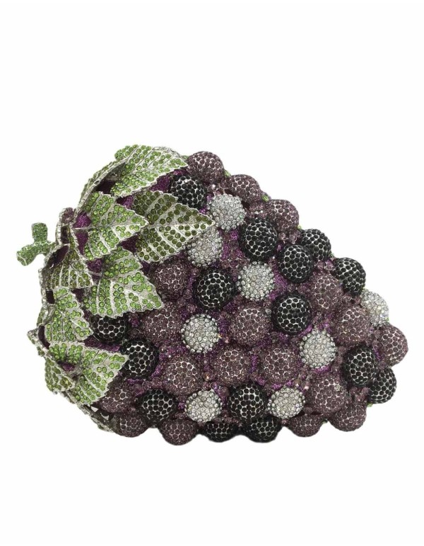Bolso de mano joya con forma de racimo de uvas Lauren Lynn London Accessories - 1