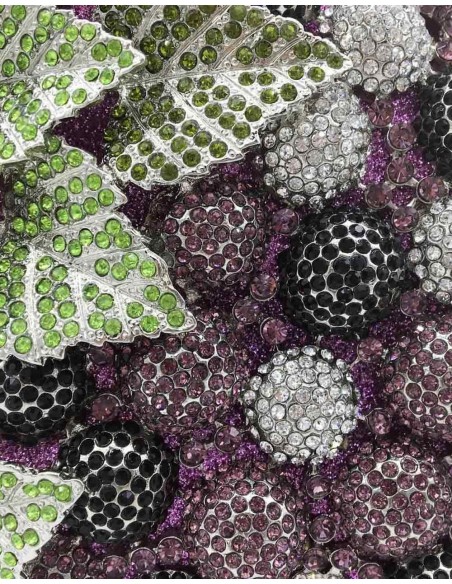Jeweled handbag in the shape of a bunch of grapes Lauren Lynn London Accessories - 4  Jeweled handbag in the shape of a bunch of grapes Lauren Lynn London Accessories - 4