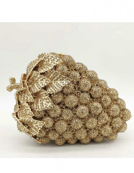 Jeweled handbag in the shape of a bunch of grapes Lauren Lynn London Accessories - 7  Jeweled handbag in the shape of a bunch of grapes Lauren Lynn London Accessories - 7