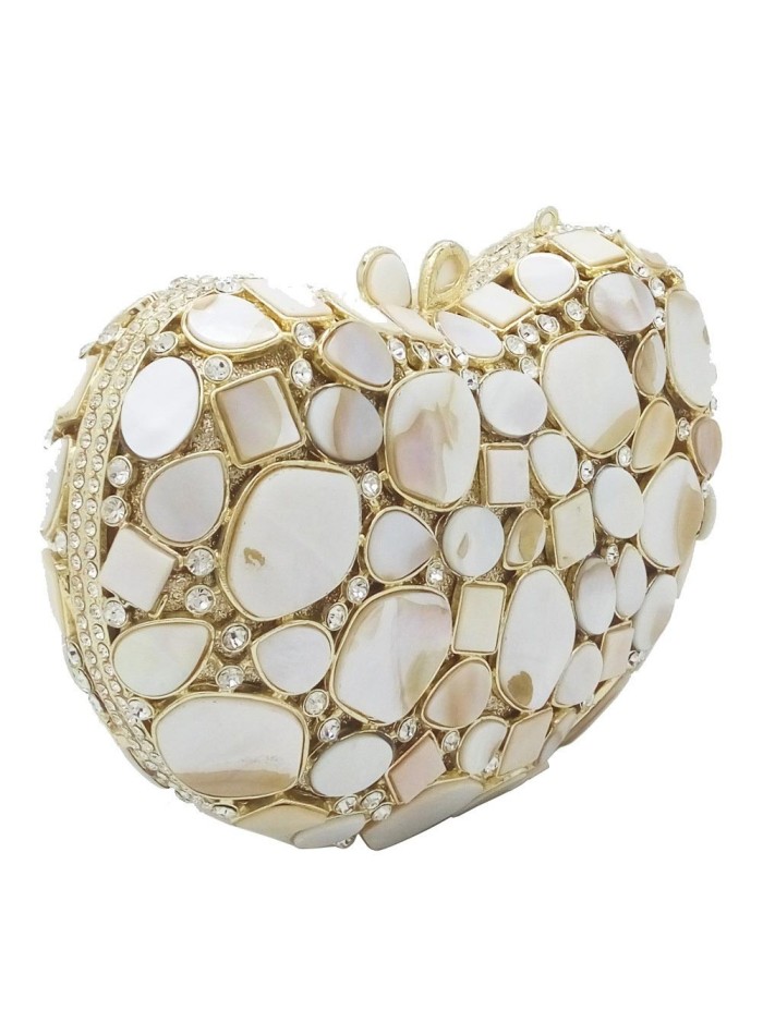 Bolso de mano joya con cristales y conchas naturales Lauren Lynn London Accessories - 2 