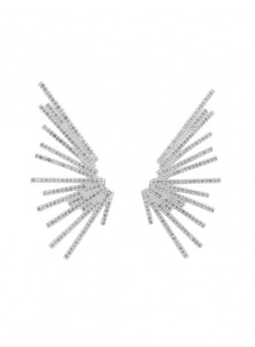 Party earrings with zirconia lines  by Acus Complementos