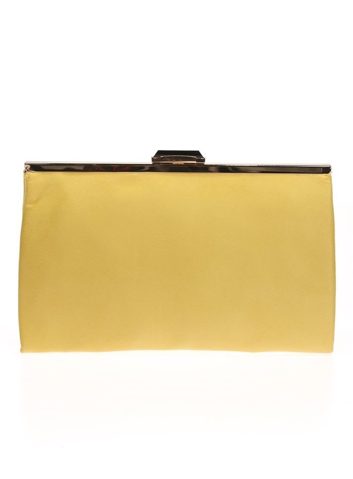 Suede party clutch with rhinestone fastening Lauren Lynn London Accessories - 34 