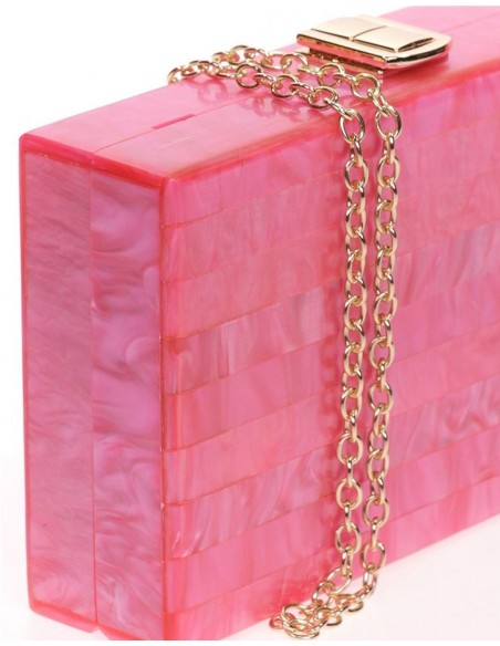 Bolso de fiesta nacarado rectangular - varios colores Lauren Lynn London Accessories - 18 